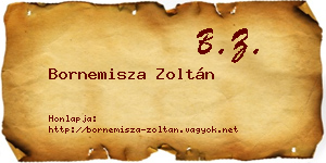 Bornemisza Zoltán névjegykártya